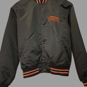 Vintage 80s 90s San Francisco Giants Starter Diamond Collection Satin Baseball B